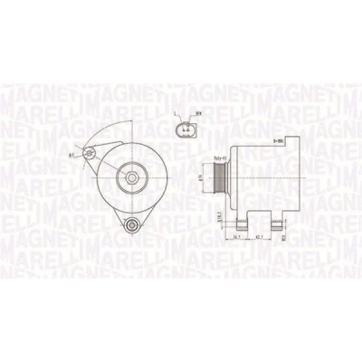 Imagem de MAGNETI MARELLI 063731546010 Alternador 12V 90A AUDI: A3 Hatchback, A6 C5 Sedan, A4 B5 Avant, VOLKSWAGEN: Passat Variant, Sedan