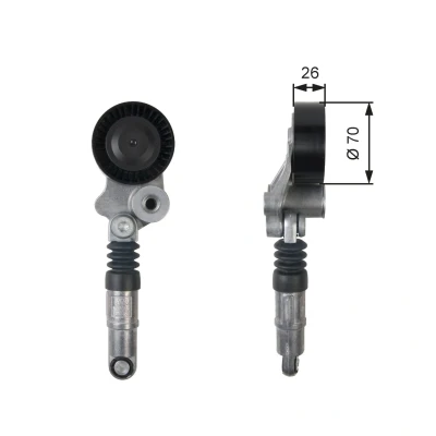 Imagem de GATES T39158 Polia Tensora FleetRunner Micro V Stretch Fit