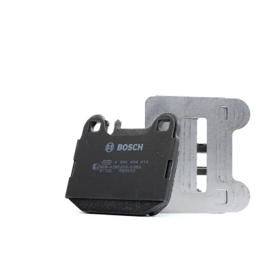 Imagem de BOSCH 0 986 494 410 Jogo de pastilhas para travão disco Baixo teor metálico com chapa anti ruído, instruções montagem