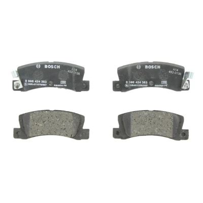 Imagem de BOSCH 0 986 424 383 Jogo de pastilhas para travão disco Baixo teor metálico com avisador sonoro desgaste TOYOTA: Corolla VIII Liftback