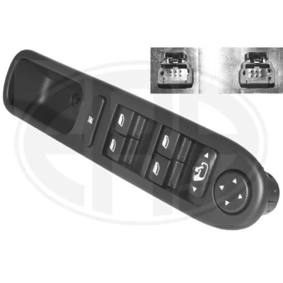 Imagem de ERA 662532 Interruptor, elevadores dos vidros à frente, lado esquerdo PEUGEOT: 307 Carrinha, Hatchback, CC
