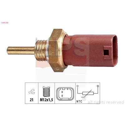 Imagem de EPS 1.830.242 Sensor da Temperatura do Líquido de Refrigeração Made in Italy OE Equivalent FIAT: Seicento / 600 Hatchback
