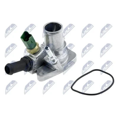 Imagem de NTY CTM FT 009 Termóstato, líquido de refrigeração 80oC com flange para cárter integrado FIAT: Panda III Hatchback