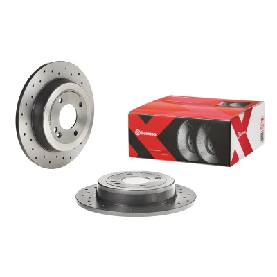 Imagem de BREMBO XTRA LINE 08.C172.1X Disco de travão 262 10 4 cheio, perfurado revestido com parafusos KIA: Rio 3, 4, Stonic Hatchback