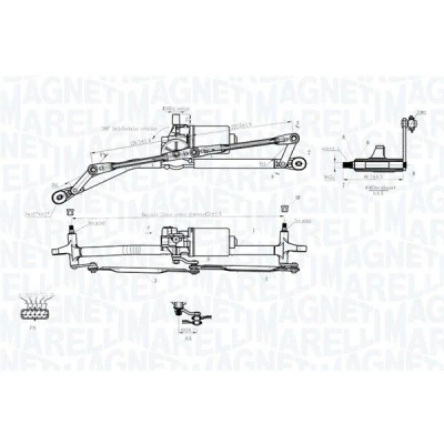 Imagem de MAGNETI MARELLI 064012001011 Sistema de lava vidros FIAT: Punto II Hatchback