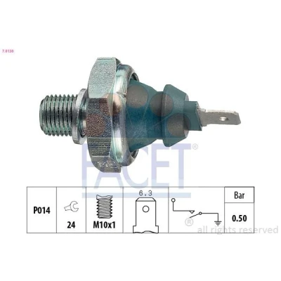 Imagem de FACET 7.0138 Sensor Pressão do Óleo M10x1 1 Made in Italy OE Equivalent VOLKSWAGEN: Golf 4, Polo III Hatchback, SKODA: Octavia Combi