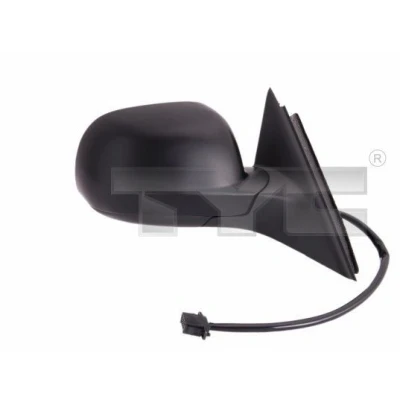 Imagem de espelho retrovisor Tyc 337 0039 à direita com subcapa preto convexo, aquecível, Caixa do pequena, para regulação eléctrica dos espelhos