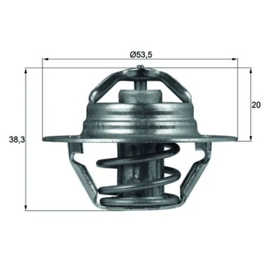 Imagem de MAHLE ORIGINAL TX 88 88D Termóstato, líquido de refrigeração 53,5 com junta RENAULT: CLIO 2, Kangoo I Express, LAGUNA 2 Grandtour