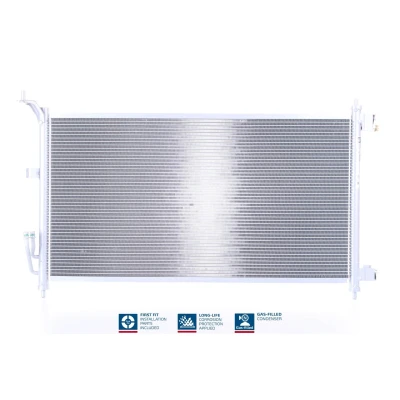 Imagem de NISSENS 941074 Condensador sem secador Alumínio 650 R 134a NISSAN: Juke