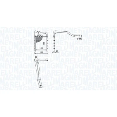 Imagem de MAGNETI MARELLI 350218508000 Radiador Quente