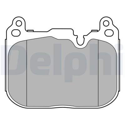 Imagem de DELPHI LP3597 Jogo de pastilhas para travão disco não preparado indicador aviso desgaste com chapa anti ruído sem acessórios