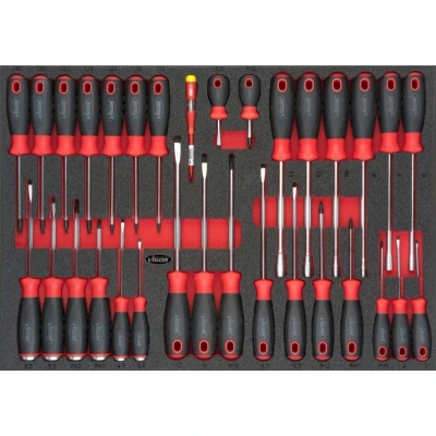 Imagem de VIGOR V4230 Conjunto de chaves parafusos 32 Módulo ferramentas (base macia PU) Pressure foot set (removal) for compact wheel bearings