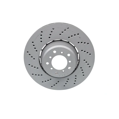 Imagem de ATE 24.0136 0117.2 disco de travão 374,0 36,0 5 120,0 duas peças, perfurado/ventilado revestido alto carbono com parafusos