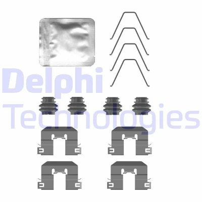 Imagem de DELPHI LX0758 Kit de acessórios, pastilhas travão