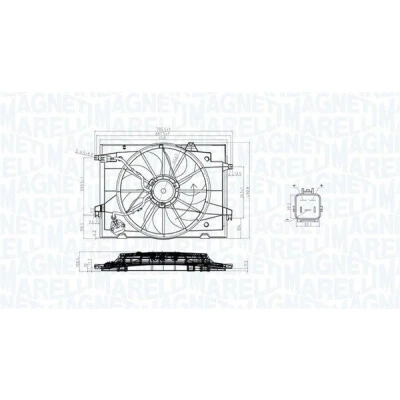 Imagem de MAGNETI MARELLI 069422784010 Ventilador de Radiador 470 12 132 HYUNDAI: Tucson
