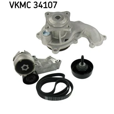 Imagem de SKF VKMC 34107 Bomba de água + kit da correia distribuição com juntas