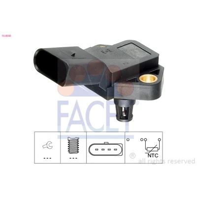 Imagem de FACET 10.4040 sensor sem de pressão Made in Italy OE Equivalent