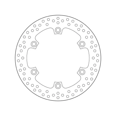 Imagem de BREMBO Disco de travão Fixed , Serie Oro à frente e atrás 256mm 5mm 6 perfurado 68B407A6 Discos