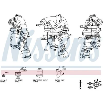 Imagem de NISSENS 93628 Turbocompressor