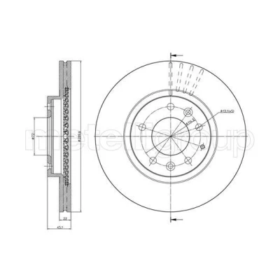 Imagem de METELLI Disco de travão MAZDA: MX 5 3 290,0mm 22,0mm 72,0mm ventilado pintado 23 0961C N12Y3325X,N12Y3325XA,NF4Y3325X Discos