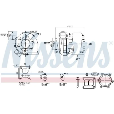 Imagem de NISSENS 93597 Turbocompressor accionado pelos gases de escape