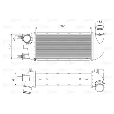 Imagem de VALEO 818582 Intercooler sem válvula de recirculação dos gases escape