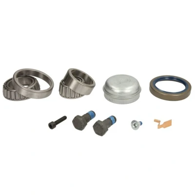 Imagem de MEYLE 014 033 0056 Kit de Rolamento roda Eixo dianteiro, ambos os lados com material montagem ORIGINAL Quality 68 rolos cónicos