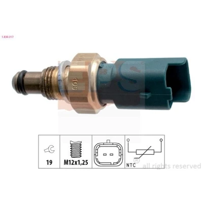 Imagem de EPS 1.830.317 Sensor da Temperatura do Líquido de Refrigeração Made in Italy OE Equivalent RENAULT: Kangoo I Express, Captur, MEGANE 2
