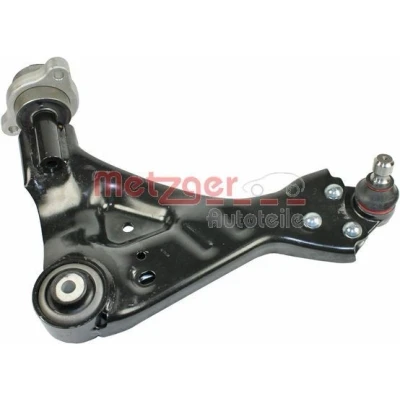 Imagem de METZGER 58100802 Braço de suspensão KIT + com apoio borracha, articulação suspensão/guia Eixo dianteiro, lado direito transversal