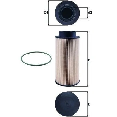 Imagem de MAHLE ORIGINAL KX 182D Filtro de Combustível Cartucho filtrante