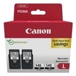 Imagem de Cartucho de tinta preto Canon PG 540L alto rendimento TwinPack 2 unidades compatível com PIXMA