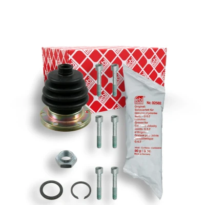 Imagem de FEBI BILSTEIN 03658 Fole de Transmissão Eixo dianteiro, do lado da caixa velocidades Borracha VOLKSWAGEN: GOLF 2, Polo II Hatchback