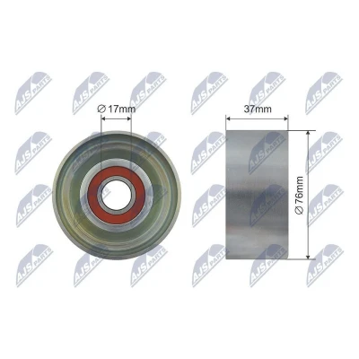 Imagem de NTY RNK HD 005 Rolo tensor, correia trapezoidal 76mm