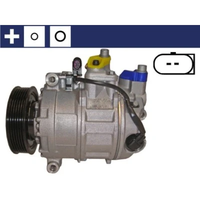 Imagem de MAHLE ORIGINAL ACP 110 000S Compressor 7SEU17C 12 PAG 46 R 134a com retentor AUDI: Q7, VOLKSWAGEN: Touareg I