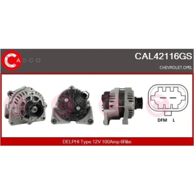 Imagem de CASCO CAL35162AS Alternador 12V 90A FORD: FIESTA 5, MAZDA: 2 Hatchback