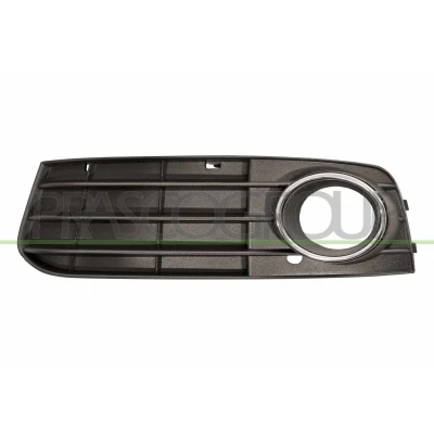 Imagem de PRASCO AD0242144 Grelha de Pára Choques com furo/s para os faróis nevoeiro esquerda cromado AUDI: A4 B8 Avant, Sedan