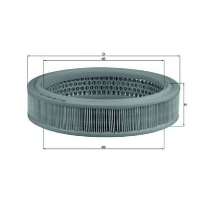 Imagem de MAHLE ORIGINAL LX 160 Filtro de ar 57,0 232,0 Cartucho filtrante FIAT: Panda I Hatchback, Uno SEAT: Marbella IBIZA 1