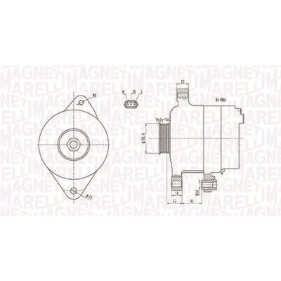 Imagem de Alternador MAGNETI MARELLI 063731793010