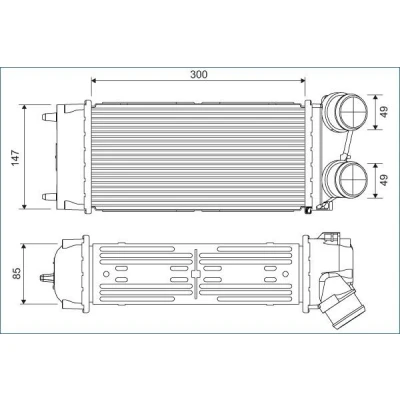 Imagem de VALEO 817845 Intercooler Alumínio CITROËN: C4 I Grand Picasso
