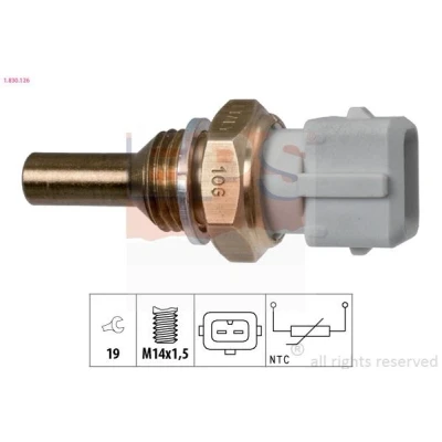Imagem de EPS 1.830.126 Sensor da Temperatura do Líquido de Refrigeração Made in Italy OE Equivalent preto VOLKSWAGEN: GOLF 3, 2, Jetta BMW: 3 Sedan