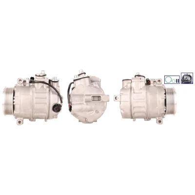 Imagem de LUCAS ACP356 Compressor PAG 46 R 134a com juntas MERCEDES BENZ: Classe E Sedan, C T modell