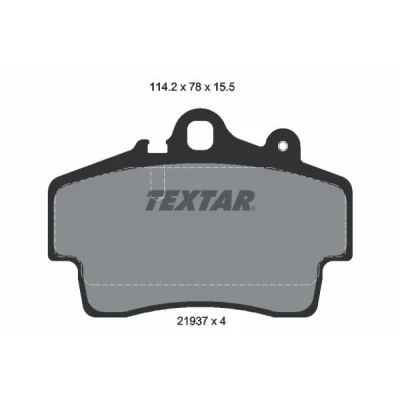 Imagem de TEXTAR 2193702 Jogo de pastilhas para travão disco preparado indicador aviso desgaste PORSCHE: Boxster