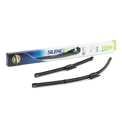 Imagem de Escova do limpa vidros Valeo Silencio X.trm, Flat Blade Set 574472 à frente Sem armação Top Lock ALFA ROMEO: MiTo, BMW: 3 Coupe, Cabrio