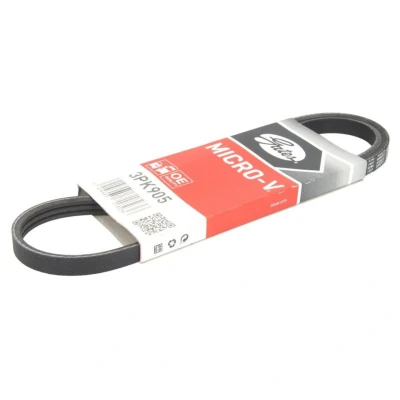 Imagem de GATES Micro V 3PK905 Correia trapezoidal estriada 905 3 Poliéster, EPDM (borracha de etileno propileno dieno) FIAT: Linea, Fiorino III Van / Carrinha
