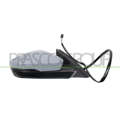 Imagem de Espelho retrovisor Prasco SK0307313 à direita com subcapa elétrico aquecível, rebatível, convexo, sem cor SKODA: Octavia 3 Combi