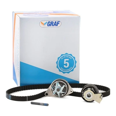 Imagem de GRAF KP837 1 Bomba de Água + Kit correia Distribuição 104 17mm para accionamento da dentada PEUGEOT: 206 Hatchback, 307 Hatchback