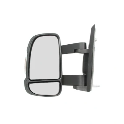 Imagem de espelho retrovisor Magneti Marelli 350315027710 esquerda preto rugoso manual braço do de tamanho médio, convexo para veículo com volante à esq