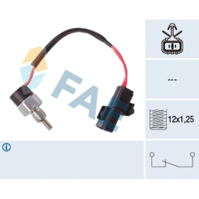 Imagem de FAE 41249 Interruptor, luz de marcha atrás MITSUBISHI: PAJERO 2