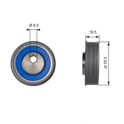 Imagem de GATES T41038 Rolo tensor, correia dentada Tru Power MITSUBISHI: L300 / Delica III Minibus, L200 Strakar IV Pick up