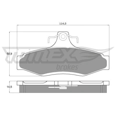 Imagem de TOMEX brakes TX 10 81 Jogo de pastilhas para travão disco Eixo traseiro SSANGYONG: Musso SUV, Korando II DAEWOO: Nubira Carrinha,